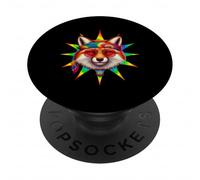Volpe Tie Dye Hippie Retrò Festival Musica Pace PopSockets PopGrip Adesivo