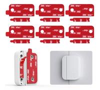 volport 3M VHB Cuscinetti adesivi per anello allarme contatto porta/finestra (2° gen), resistenti al calore, cuscinetti di ricambio extra forti, 6 cuscinetti sensori e 6 cuscinetti magnetici