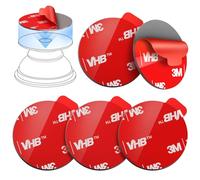 volport Cuscinetti adesivi adesivi 3M per Pops Socket Base: 5 pezzi 3,5 cm forte rotondo VHB biadesivo adesivo di ricambio per supporto pieghevole per telefono, nastro adesivo molto alto per iPhone