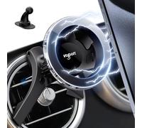 volport Porta Cellulare Auto Magsafe per Cruscotto & Presa d'Aria, Supporto Telefono Magnetico con Gancio Metallico, 360° Rotazione per iPhone16 15 14 13 12 Serie, Samsung Galaxy, Smartphones