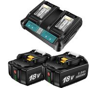 VOLT1799 Ricambio DC18RD 4A doppio caricatore e 2 batterie BL1850B BL1850B BL1850B BL1860B BL1860 BL1850 BL1845 BL1840B BL1840 BL1835 BL1830B BL1830