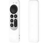 Volta Custodia Compatibile con Apple TV 4K Siri Remote 3a Generazione (2022) e 2a Generazione (2021) - Cover Apple 4k Tv Porta Telecomando in Silicone - Antiurti (Bianco)