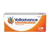 Voltadvance Antinfiammatorio 25mg Diclofenac Dolore Cervicale Mal Di Schiena Mal Di Testa 20 Compresse