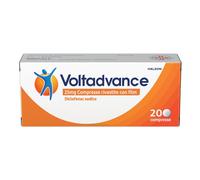 Voltadvance Antinfiammatorio 25mg Diclofenac Dolore Cervicale Mal di Schiena Mal di Testa, 20 Compresse