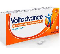 Voltadvance Antinfiammatorio 25mg Diclofenac per cervicale Mal di Schiena dolori articolari 10 Compresse Rivestite