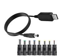Voltage Step Up Cable Cord - USB DC Converter Adapter Wire | Charging Connector for Router, Camera, Tablet, Smartphone, Recorder, LED Lamp, Mini Fan, Portable Power Bank, Electronic Access