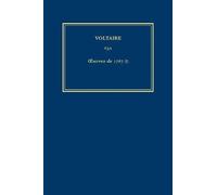 Voltaire Œuvres complètes de Voltaire (Complete Works of Volt (Copertina rigida)