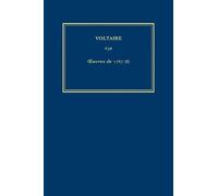 Voltaire Œuvres complètes de Voltaire (Complete Works of Volt (Copertina rigida)