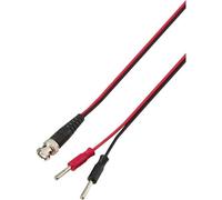 VOLTCRAFT 108533 Cavo di misura BNC 0.80 m Nero, Rosso