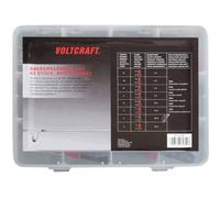 Voltcraft 1417395 kit morsetti a coccodrillo nero rosso lunghezza 230 mm 42 pz