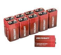 VOLTCRAFT 6LR61 BATTERIA DA 9 V ALCALINA/MANGANESE 550 MAH 10 PZ MODELLISMO