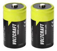 VOLTCRAFT Batteria ricaricabile Torcia (D) NiMH 5000 mAh 1.2 V 2 pz.