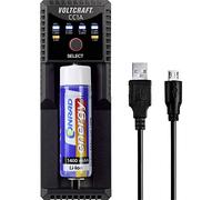 VOLTCRAFT CC1A Caricabatterie universale NiMH, LiIon, LiFePO, NiCd Stilo (AA), Ministilo (AAA), 1/2 Torcia (C), 10440,