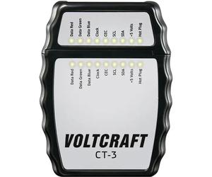 VOLTCRAFT CT-3 Tester cavi Adatto per Cavo HDMI tipo A, HDMI 1,0, 1,1, 1,2,