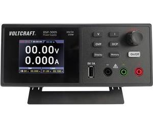 Voltcraft DSP-3005 Sistema di laboratorio, regolabile 0-30 V 0-5 A 150 W USB 2.0 Pluga un numero di funzione slave di uscite 1 NEW