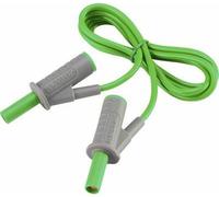 Voltcraft High-Flexible Safety Misuration Line [spina lamella da 4 mm-lamella 4 mm] 1 m Green MSB-501 10 A (VC-8063510) NEW