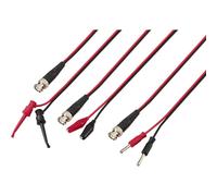 Voltcraft kit cavi di misurazione bnc 0.80 m nero rosso