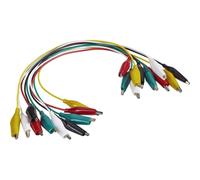 Voltcraft Kit puntali KS-280/0.1 - morsetti a coccodrillo 0,28 m, nero rosso giallo verde bianc