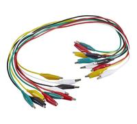 VOLTCRAFT KS-540/0.5 KIT puntali Morsetto a coccodrillo Morsetto a coccodrillo 0.54 m Nero, Rosso, Giallo, Verde, Bianc