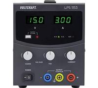 Voltcraft lps1153 alimentatore da laboratorio regolabile 0 15 v/dc 3 a 45