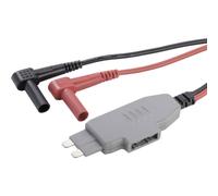VOLTCRAFT MS-4 Adattatore per misurazioni Spina con fusibile piatto - Spina a banana 4 mm Guaina isolante Nero, Rosso