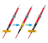 VOLTCRAFT PUNTALI DI SICUREZZA SPINA SICUREZZA 4 MM - SONDA 1.00 M NERO, ROSSO 1