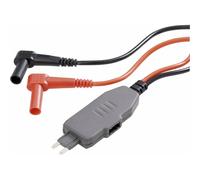 VOLTCRAFT MS-4S Adattatore per misurazioni Spina con fusibile piatto mini - Spina a banana 4 mm Nero, Rosso
