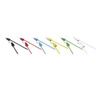 VOLTCRAFT MSB-300 KIT puntali Spina a banana 4 mm Silicone 0.75 m 12 pz.