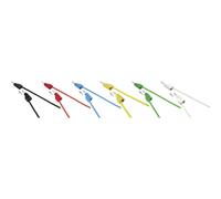 VOLTCRAFT MSB-300 KIT puntali Spina a banana 4 mm Silicone 1.00 m 12 pz.