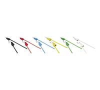 VOLTCRAFT MSB-300 KIT puntali Spina a banana 4 mm Silicone 25.00 cm 12 pz.