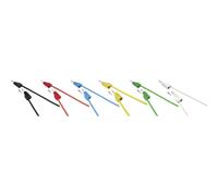 VOLTCRAFT MSB-300 KIT puntali Spina a banana 4 mm Silicone 5.00 m 12 pz.