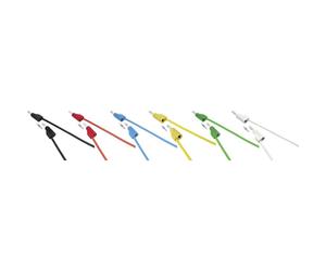 VOLTCRAFT MSB-300 KIT puntali Spina a banana 4 mm Silicone 5.00 m 12 pz.
