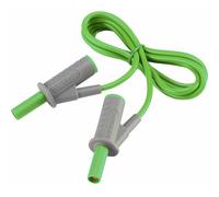 VOLTCRAFT MSB-501 Puntali di sicurezza Spina a banana 4 mm Spina a banana 4 mm 1.00 m Verde 1 pz.