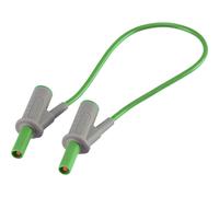 VOLTCRAFT MSB-501 Puntali di sicurezza Spina a banana 4 mm Spina a banana 4 mm 25.00 cm Verde 1 pz.