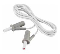 VOLTCRAFT MSB-501 Puntali di sicurezza Spina a banana 4 mm Spina a banana 4 mm 2.00 m Bianco 1 pz.