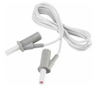 VOLTCRAFT MSB-501 Puntali di sicurezza Spina a banana 4 mm Spina a banana 4 mm 1.50 m Bianco 1 pz.