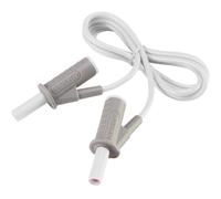 VOLTCRAFT MSB-501 Puntali di sicurezza Spina a banana 4 mm Spina a banana 4 mm 1.00 m Bianco 1 pz.