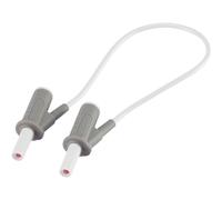 VOLTCRAFT MSB-501 Puntali di sicurezza Spina a banana 4 mm Spina a banana 4 mm 25.00 cm Bianco 1 pz.