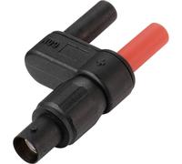 VOLTCRAFT MSC-120 Spina adattatore Presa BNC - Spina 4 mm diritta, isolata Nero
