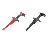 VOLTCRAFT MSK-115 Kit morsetti a clip/coccodrillo isolati Presa 4mm CAT III 1000 V, CAT IV 600 V Nero, Rosso