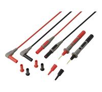 VOLTCRAFT MSL-820 - Cavo di misurazione maschio 4 mm, punta di prova 1,2 m, rosso, nero, 1 paio/a
