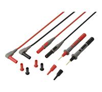 VOLTCRAFT MSL-850 - Cavo di misurazione maschio, 4 mm, punta di prova, 1,2 m, colore: rosso, nero, 1 paio