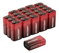 VOLTCRAFT VC-16107985 Batteria da 9 V Alcalina/manganese 550 mAh 9 V 20 pz.