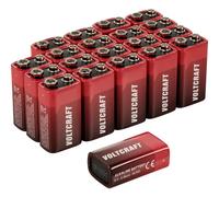 VOLTCRAFT VC-16107985 Batteria da 9 V Alcalina/manganese 550 mAh 9 V 20 pz.