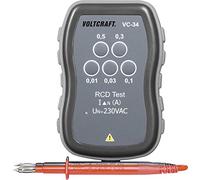 VOLTCRAFT VC-34 Tester rapido per interruttore differenziale CAT III 250 V