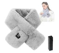 Voltex - Sciarpa riscaldata da donna, Voltex, sciarpa riscaldata elettrica Brylony, scaldacollo, sciarpa elettrica riscaldata da donna, ricaricabile tramite USB, colore: grigio