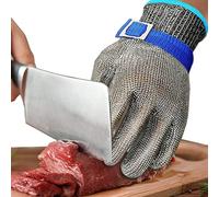 VOLTGY - Guanti da macellaio antitaglio livello 9. Maglia in acciaio inox per protezione e sicurezza.