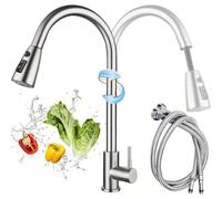 VOLTGY - Rubinetto da cucina estraibile con tre modalità e possibilità di 360°