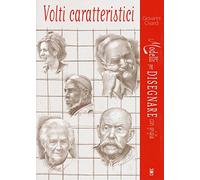 Volti caratteristici. Modelli per disegnare con griglia