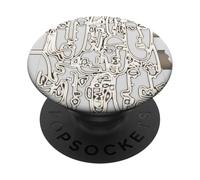 Volti Doodle Art PopSockets PopGrip Adesivo